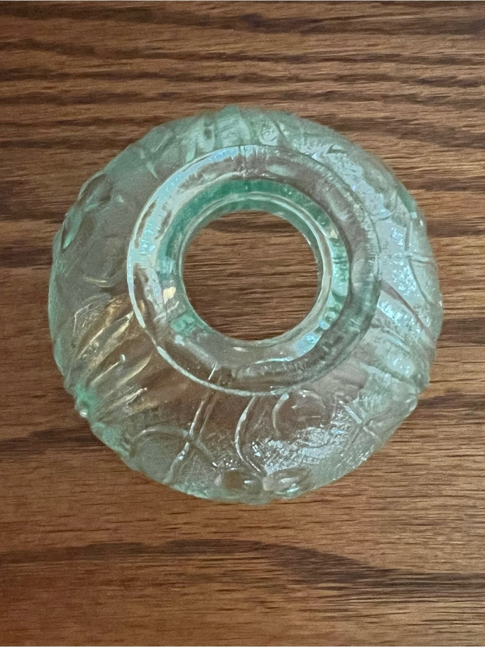 Vintage House of Lloyd Mint Green Glass Fairy Lamp - Picture 7 of 10